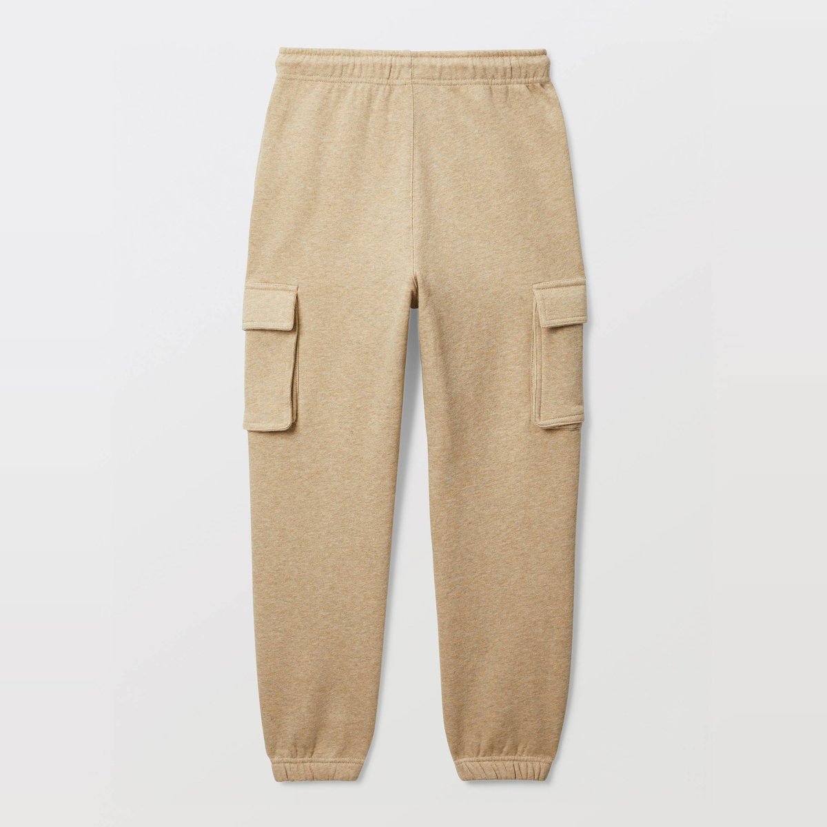 Jogging cargo en molleton uni en coton BIO GOTS etoffe, MONOPRIX