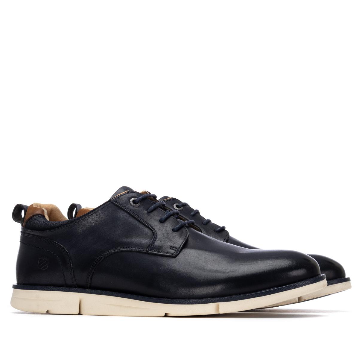 Chaussure Blucher/Derby Plaine Décontractée Lacets bleu marine, CARMELA