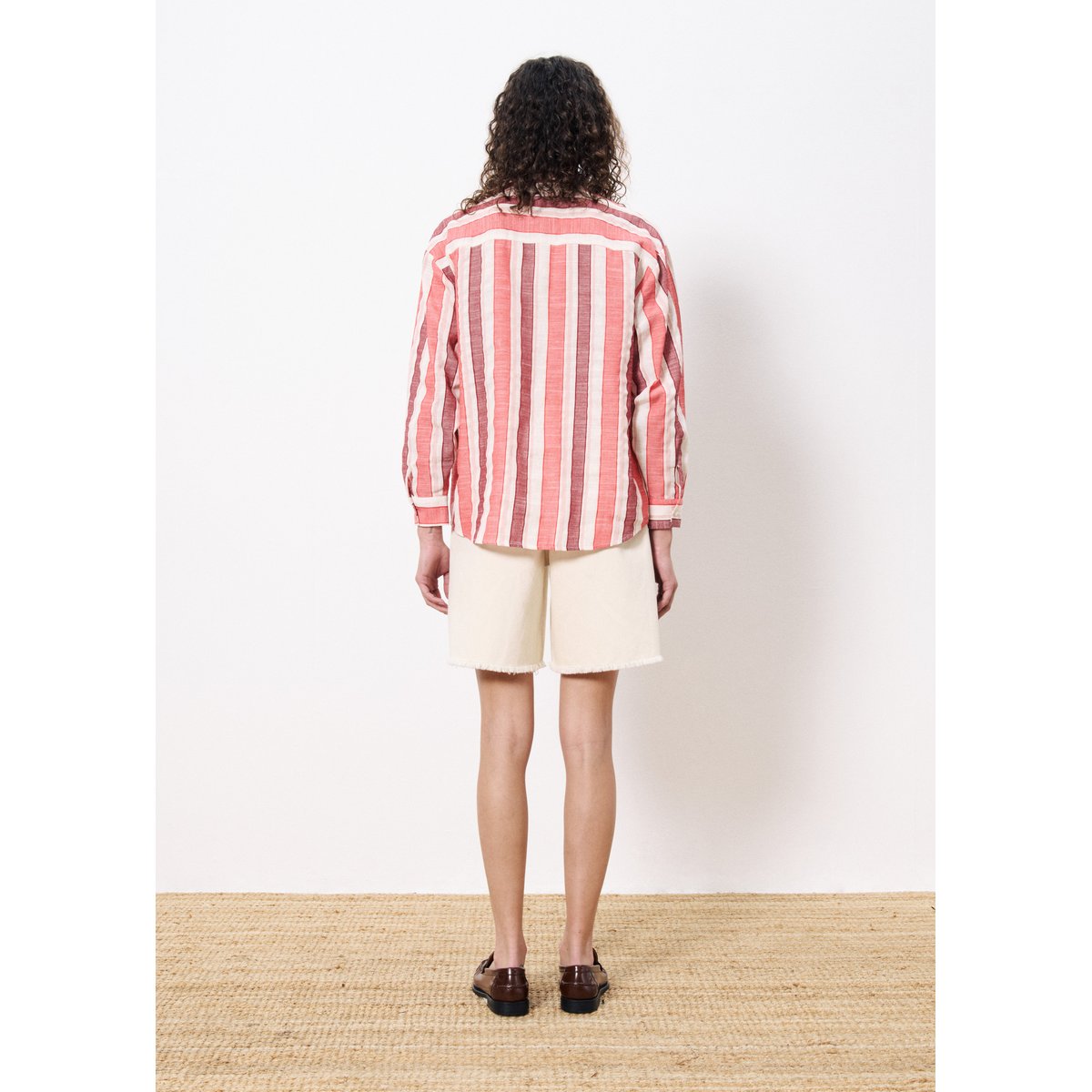 Chemise  en coton IZUMI rouge, FRNCH