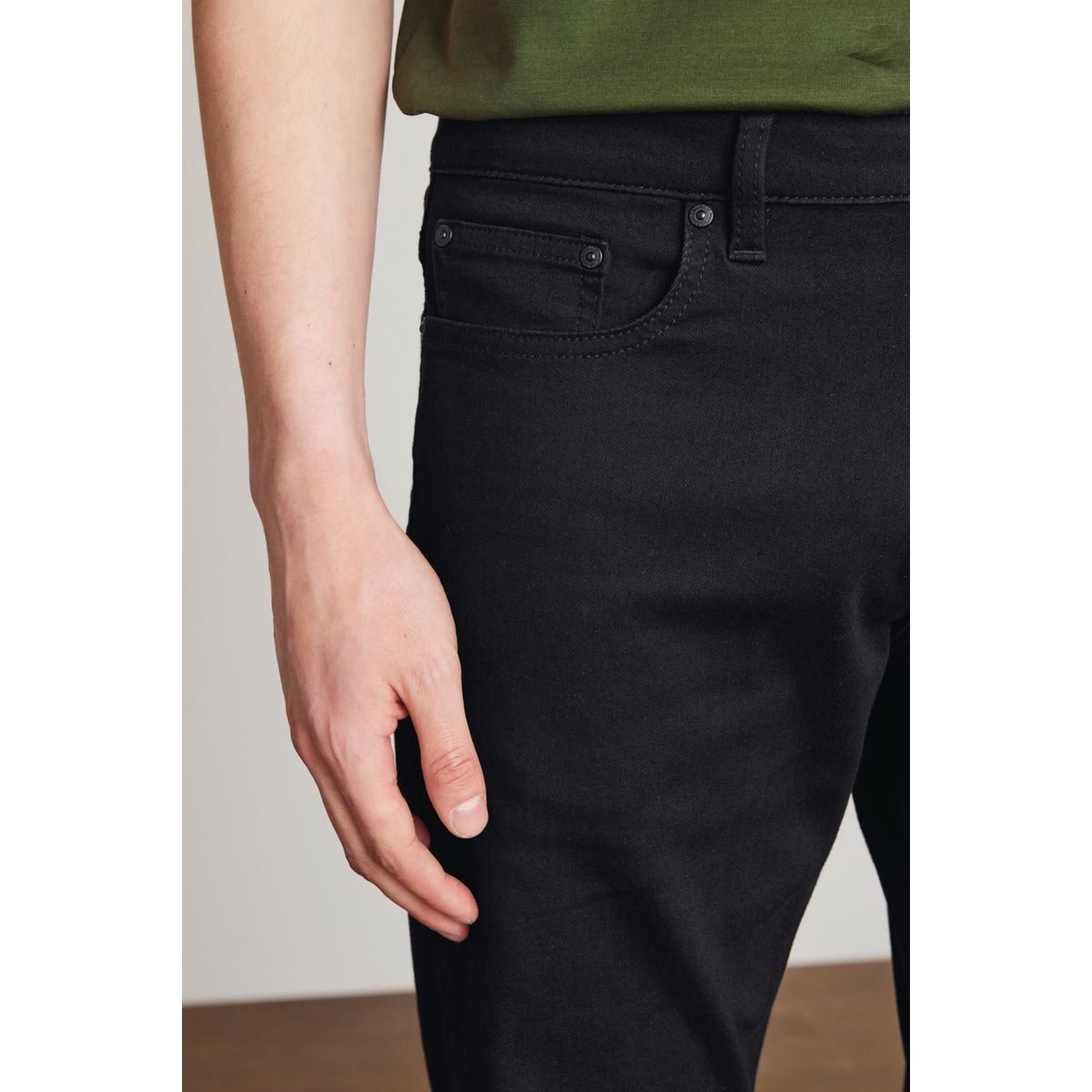 Jean stretch motion flex - coupe droite noir, NEXT