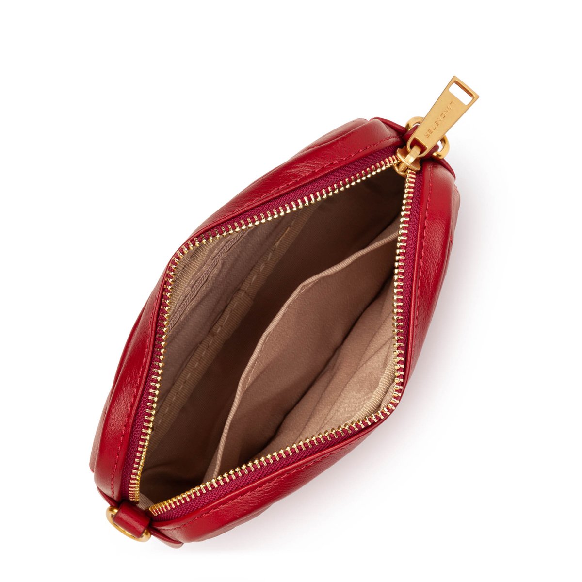 Mini pochette smartphone SOFT MATELASSÉ carmin, LANCASTER