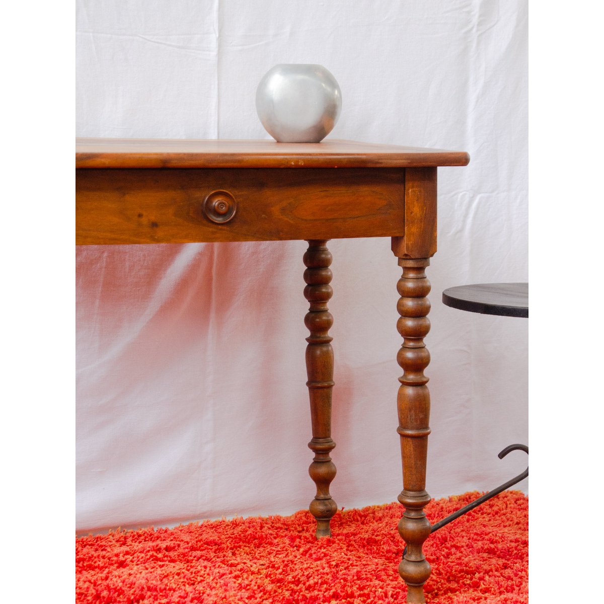 Bureau en merisier Edouard N°1120 - Bon état bois foncé, DEBONGOUT