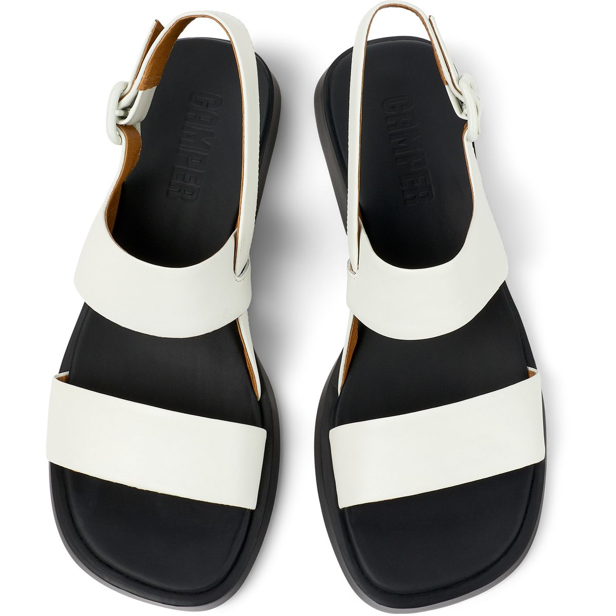 Sandales Dana blanc naturel, CAMPER