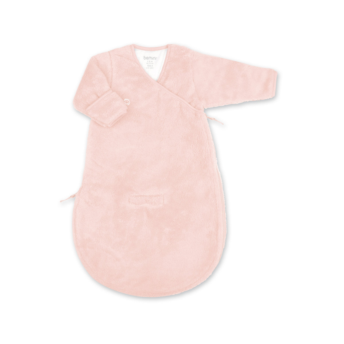 Gigoteuse avec moufles hiver - TOG 2.5 Chaud tout doux blush, BEMINI