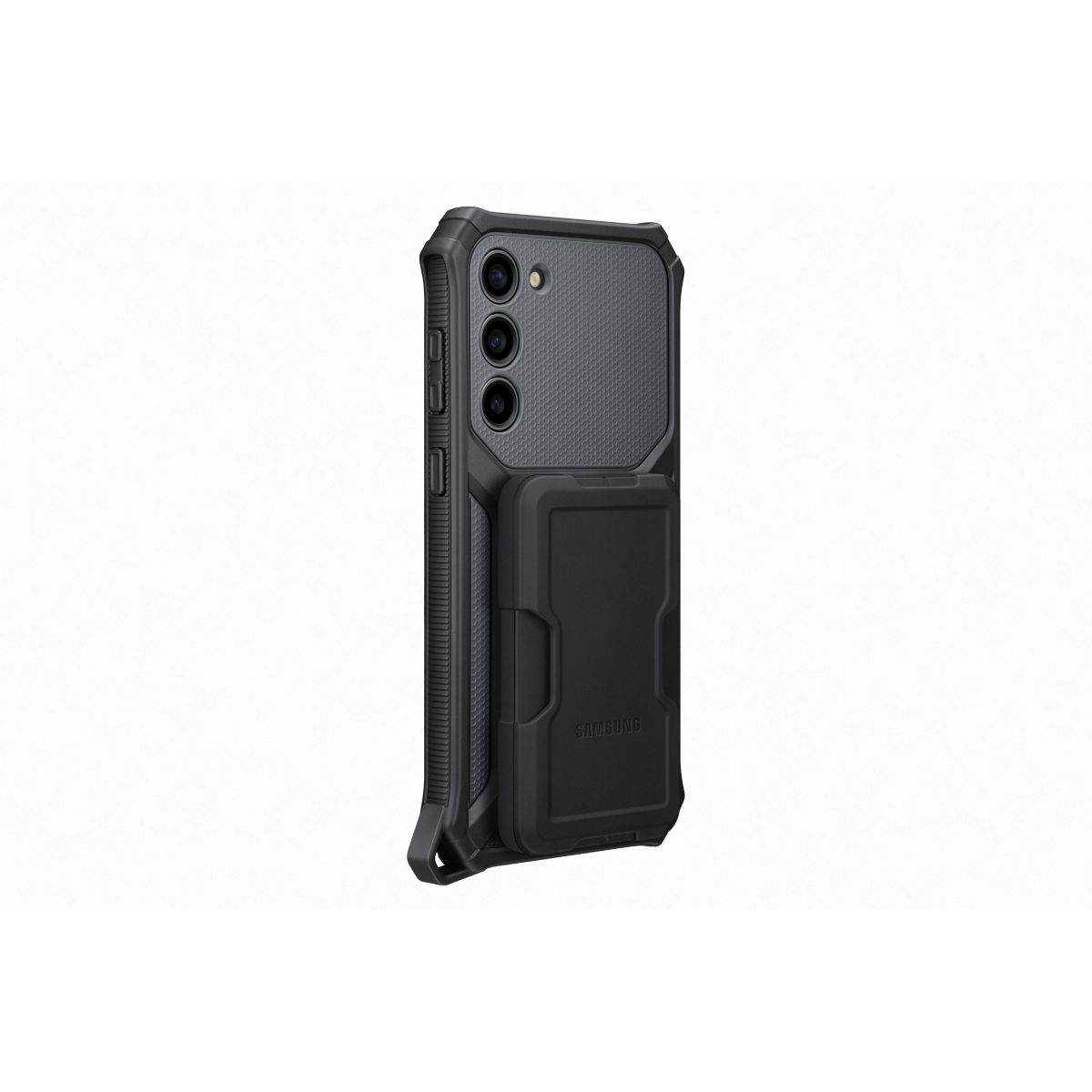 Coque S23+ Renforcee support amovible Gri gris, SAMSUNG