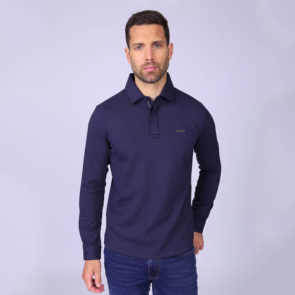 Polo Hachil bleu marine, MISE AU GREEN