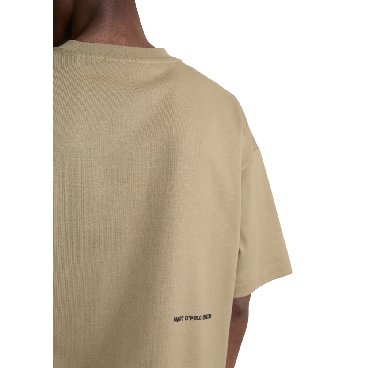 T-shirt DfC surdimensionné en jersey de coton bio épais marron, MARC O’POLO DENIM