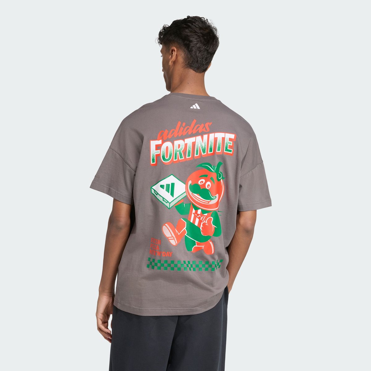 T-Shirt Adidas X Fortnite Graphic Loose T-Shirt Adidas X Fortnite Graphic Loose charcoal, ADIDAS SPORTSWEAR