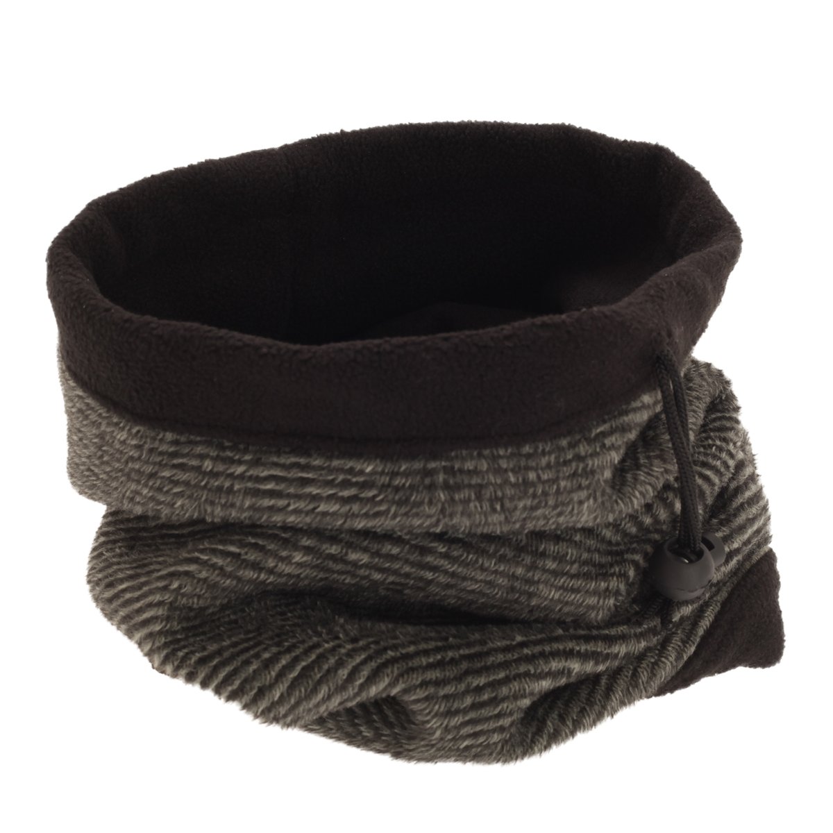 Cache-col en polaire gris foncé, FLOSO