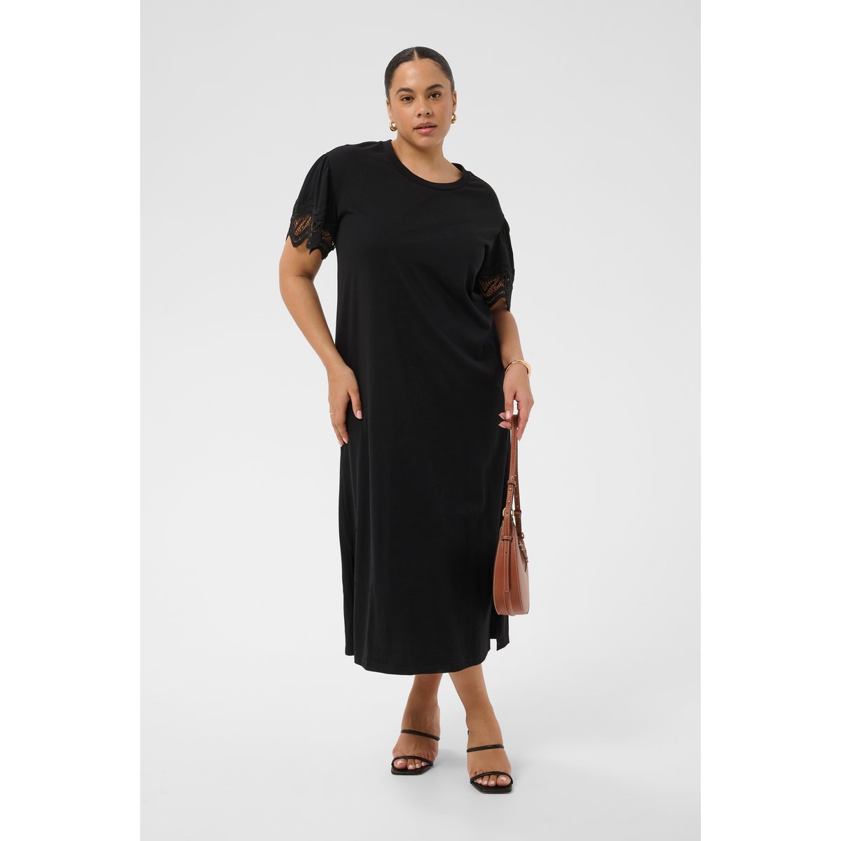 Robe noir black deep, KAFFE CURVE