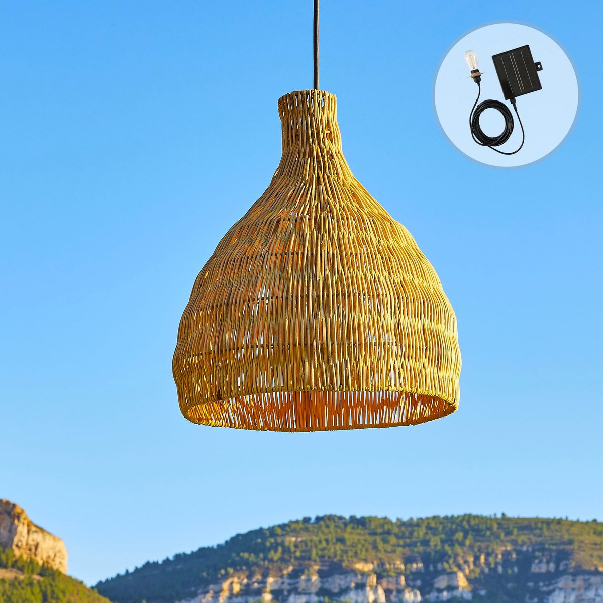 Suspension solaire BELLA SOLAR beige, LUMISKY