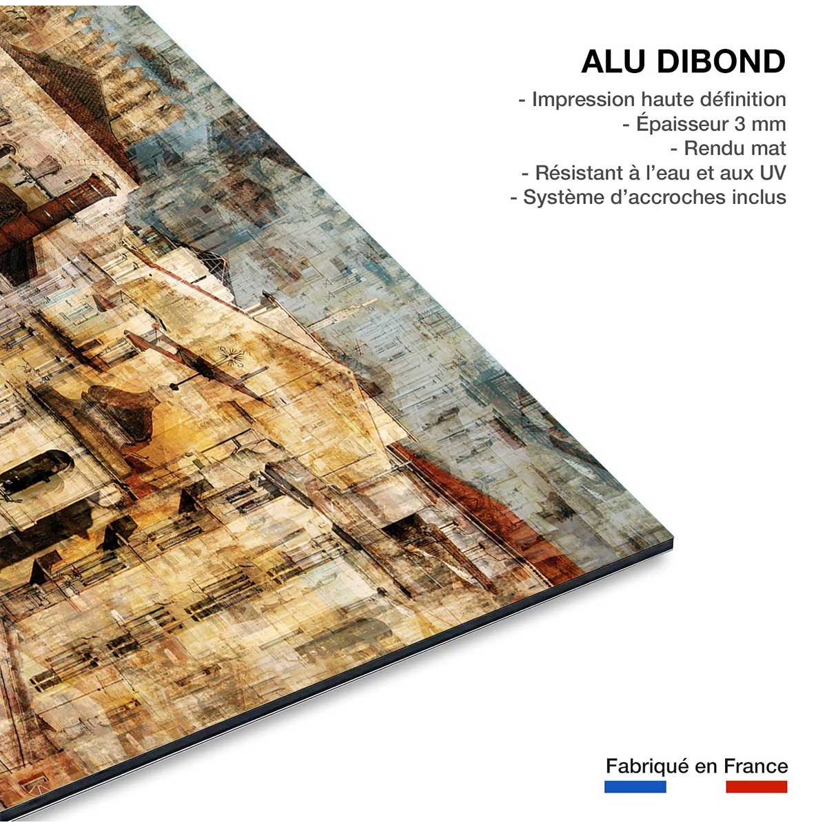 Tableau deco Alfama tableau alu dibond, HEXOA