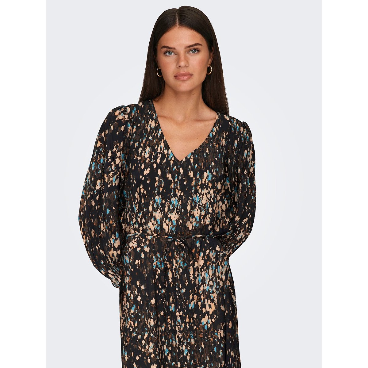 Robe longue imprimée bleu marine, JDY