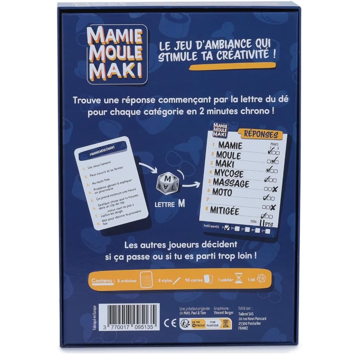 Mamie moule maki bleu, GIGAMIC