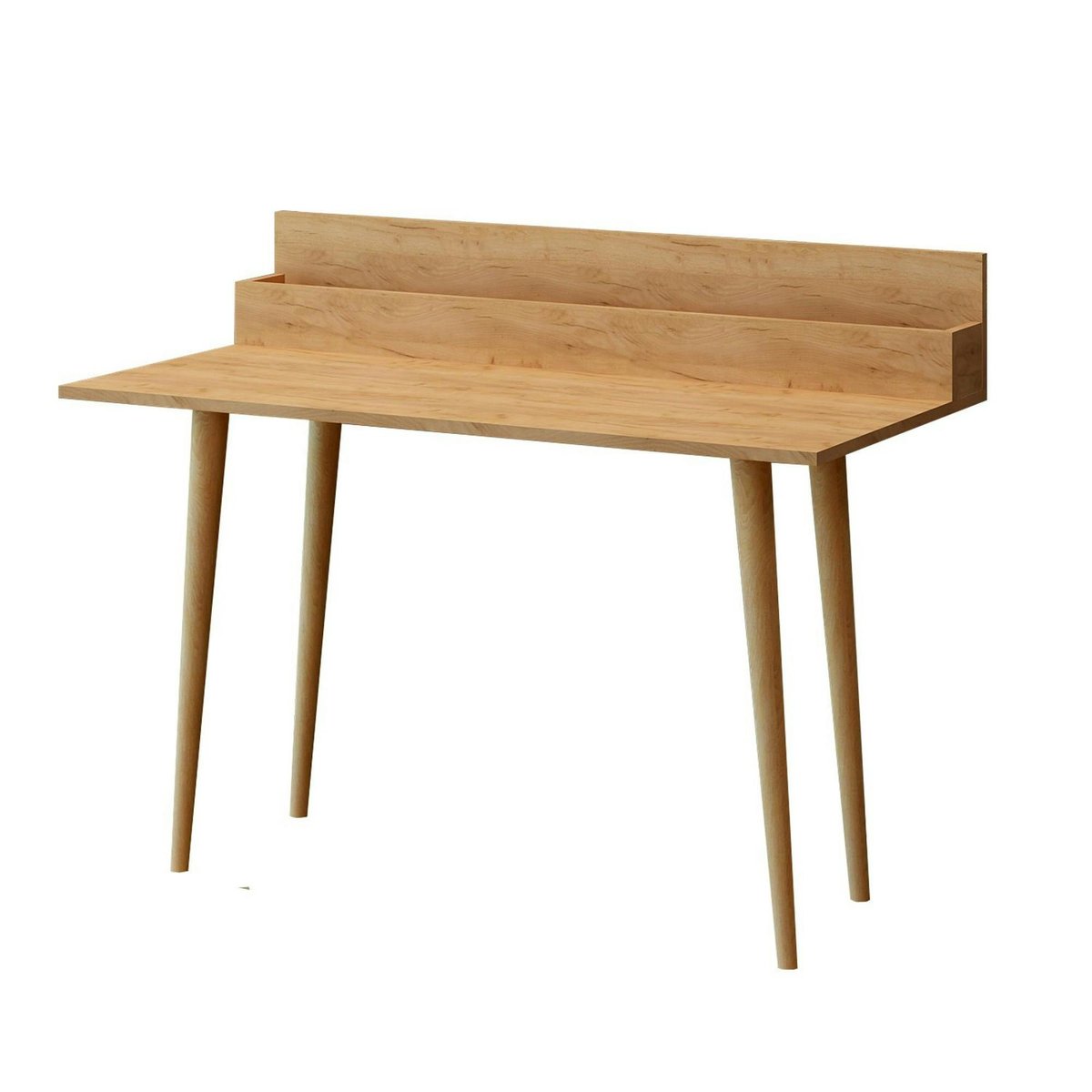 Bureau d'appoint console effet chêne - avec niche MARFA bois naturel, PIER IMPORT