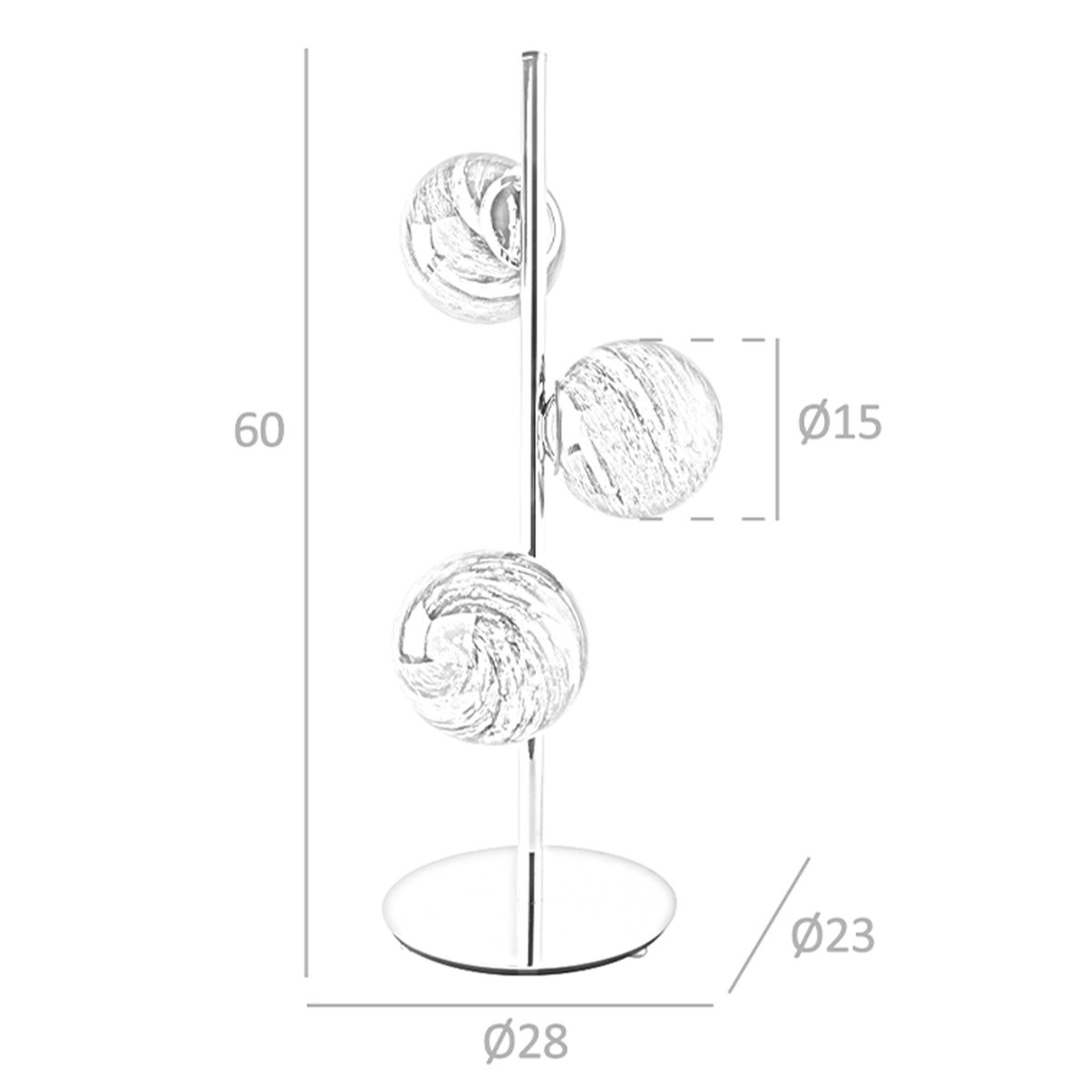 Lampe de bureau en acier inoxydable bleu | marron | or, ANGEL CERDA