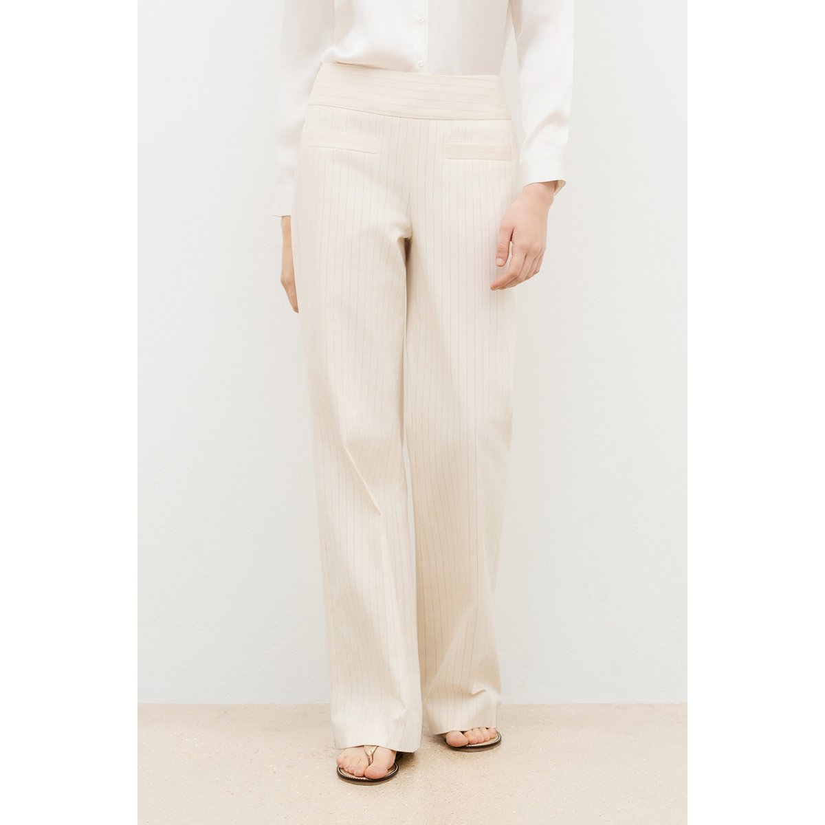 Pantalon large fluide PANTALON PERSIAN creme, CAROLL