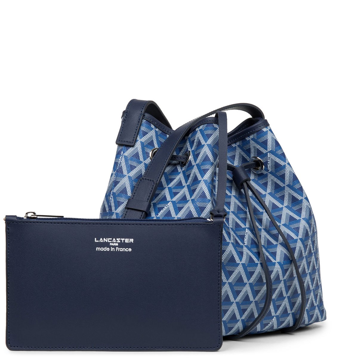 Sac bourse, Made in France IKON bleu électrique, LANCASTER