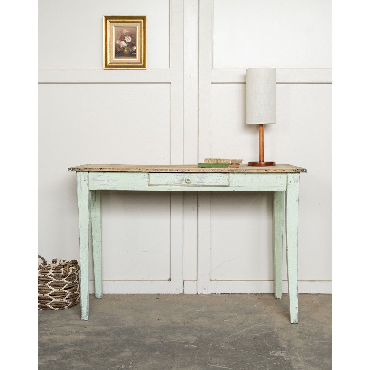 Table à manger de ferme en bois Romy N°1571 - Bon état bois clair, DEBONGOUT