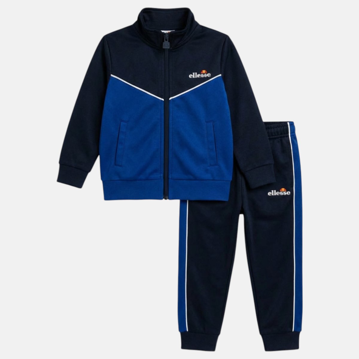 Ensemble veste zippée col montant et pantalon de jogging TRACK bleu marine, ELLESSE