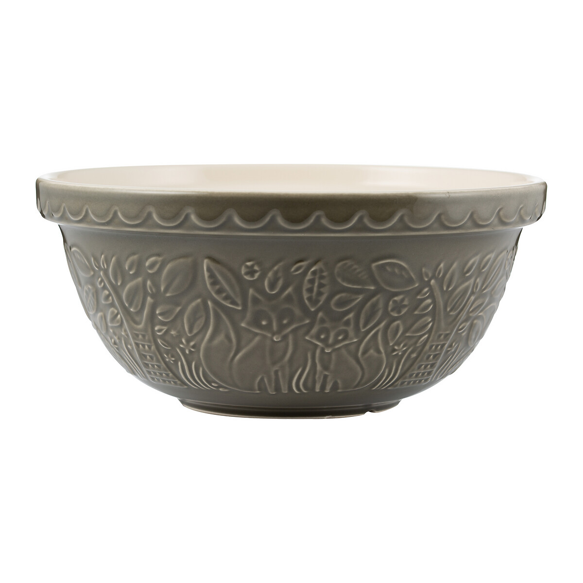 In The Forest 29cm Fox Mixing Bowl grey, MASON CASH