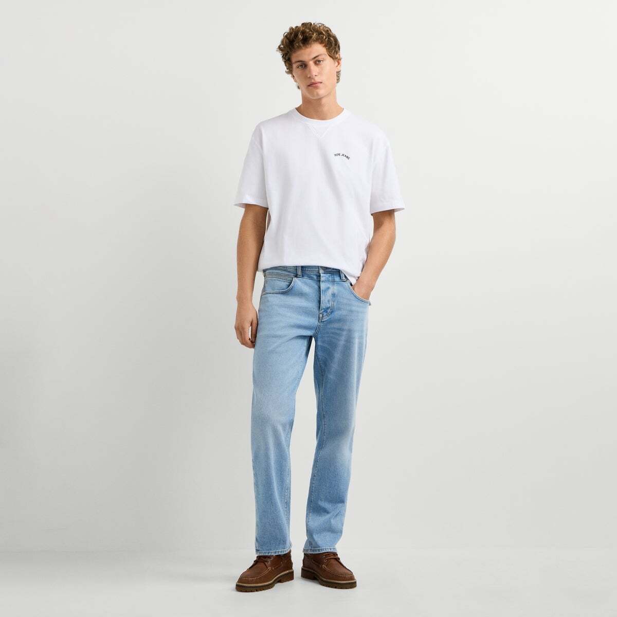 Dalston - Jean Coupe Regular, Taille Normale bleu ciel vintage, PEPE JEANS