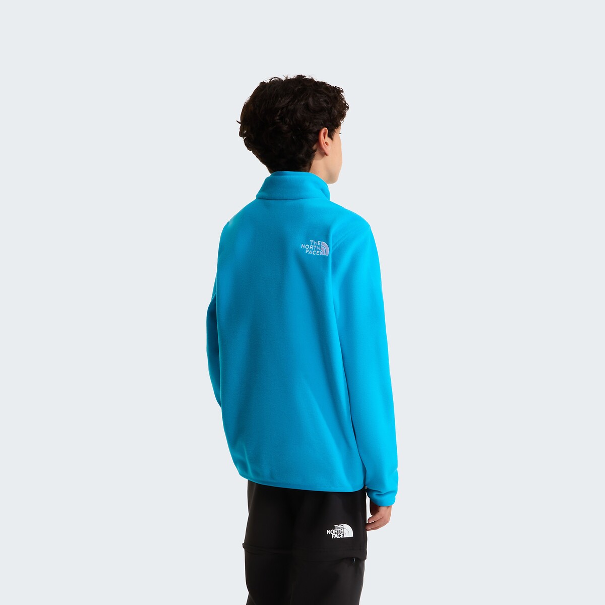 Maglione pile Glacier 1/4 cerniera blu, THE NORTH FACE