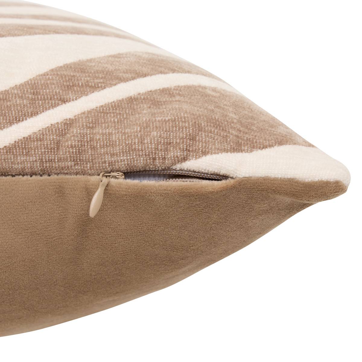 Coussin carré BETIMA beige lin, ATMOSPHERA