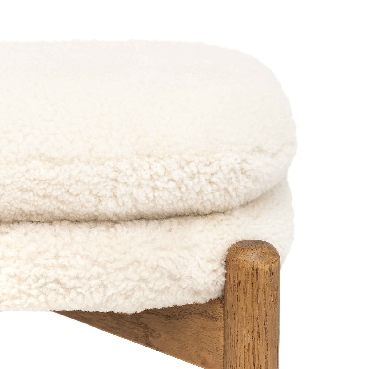 Dulcimer Sheepskin Footstool ecru, ÉDITÉ
