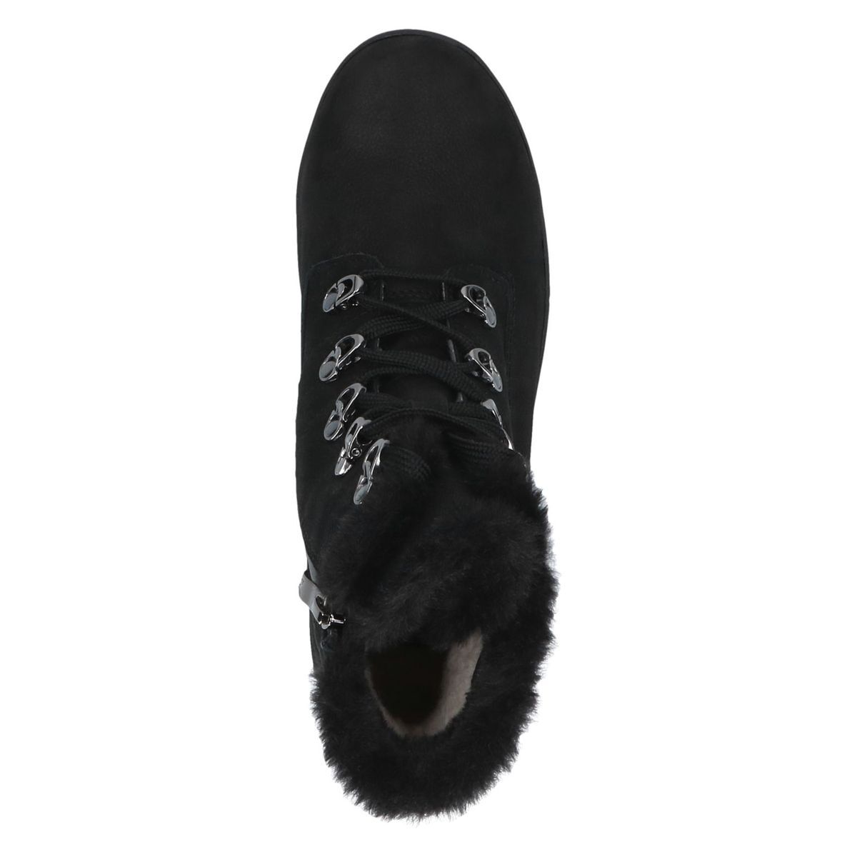 Bottine fourée noir nubuck, CAPRICE
