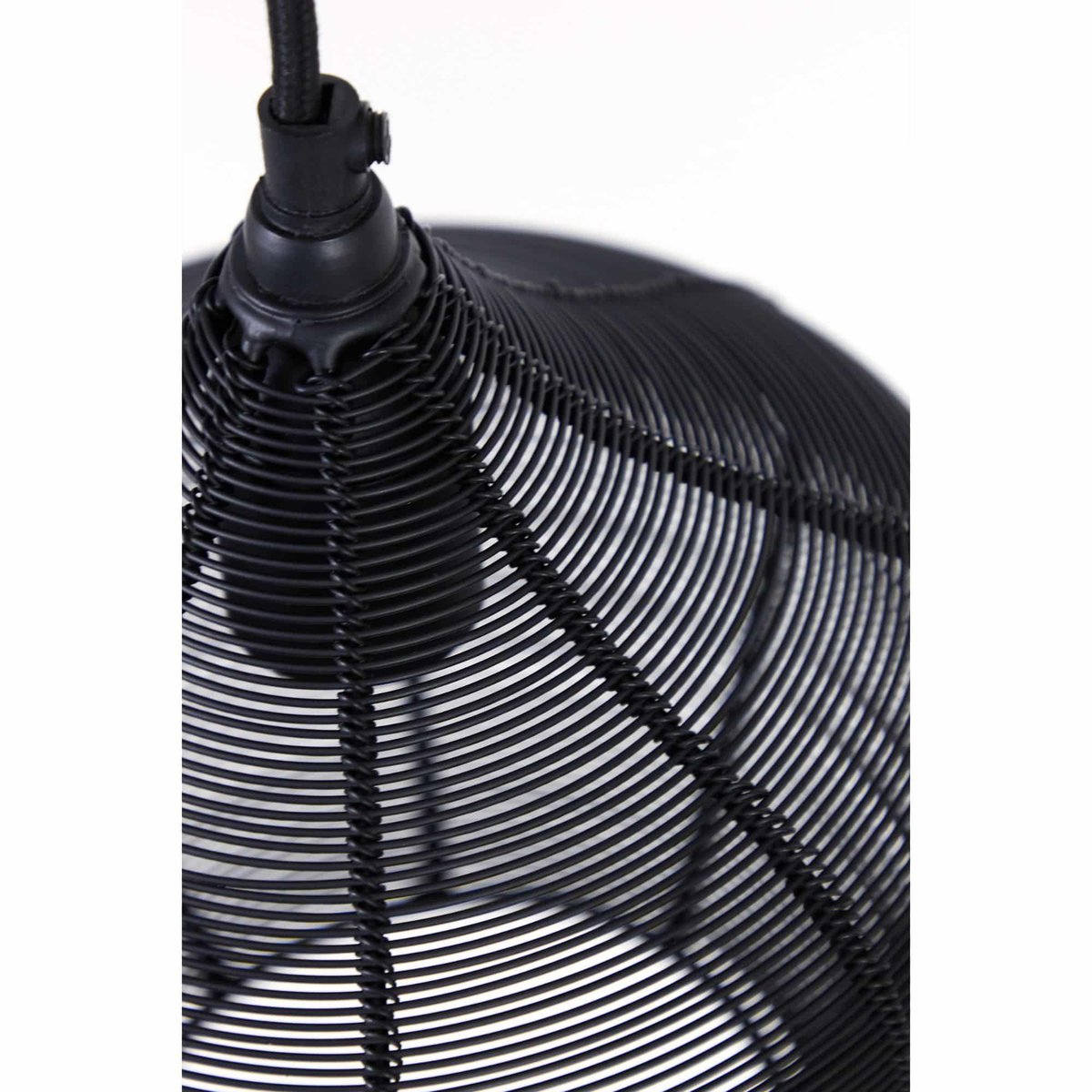 Lampe Suspendue Métal ALVARO noir, LIGHT & LIVING 