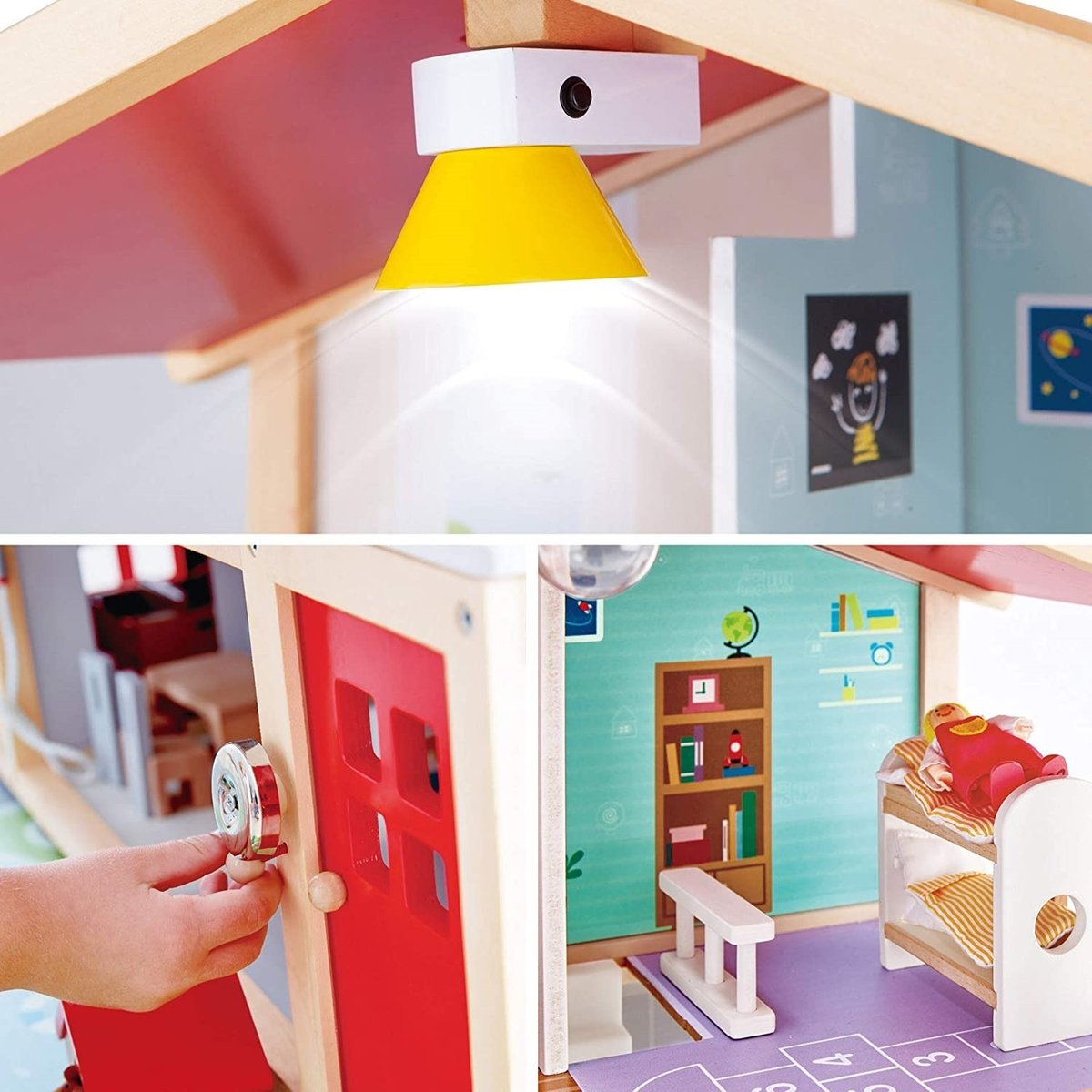 Villa de famille des poupées multicolore, HAPE