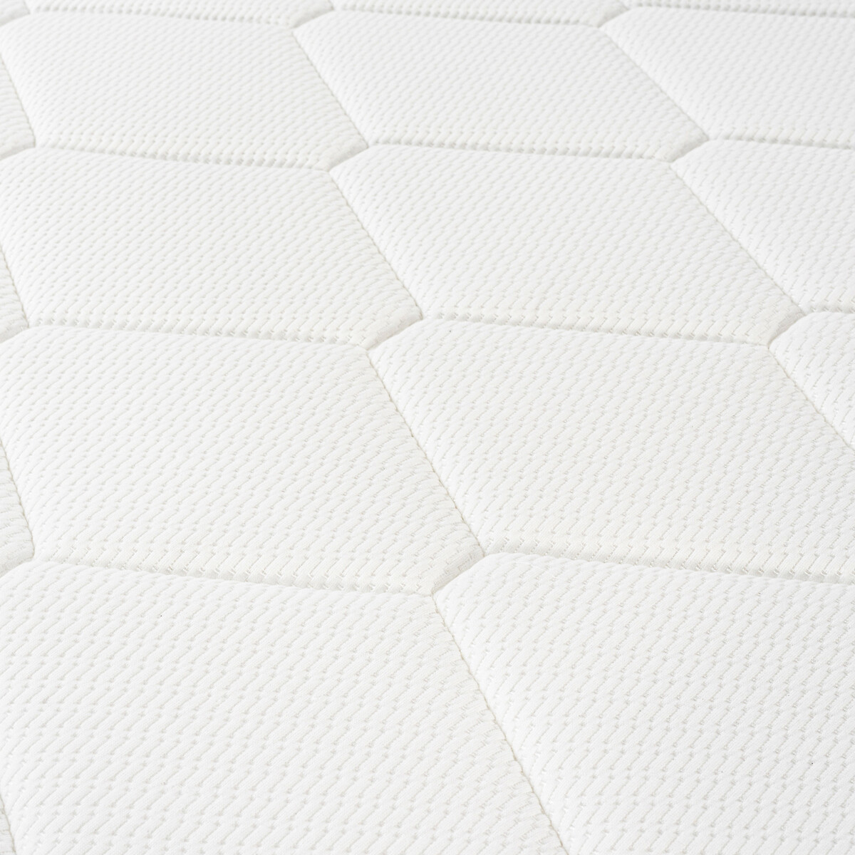 Matelas 540 ressorts ensachés ferme, Itinéraire blanc/gris souris, EPEDA