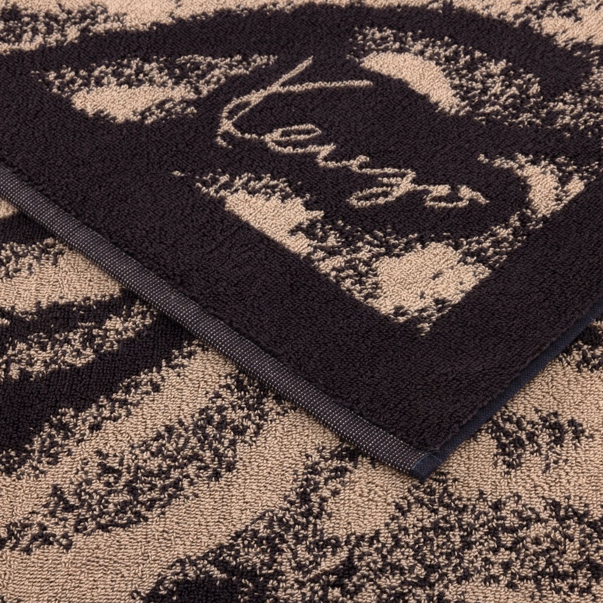 Serviette de plage en coton, K FAUVE naturel, KENZO HOME