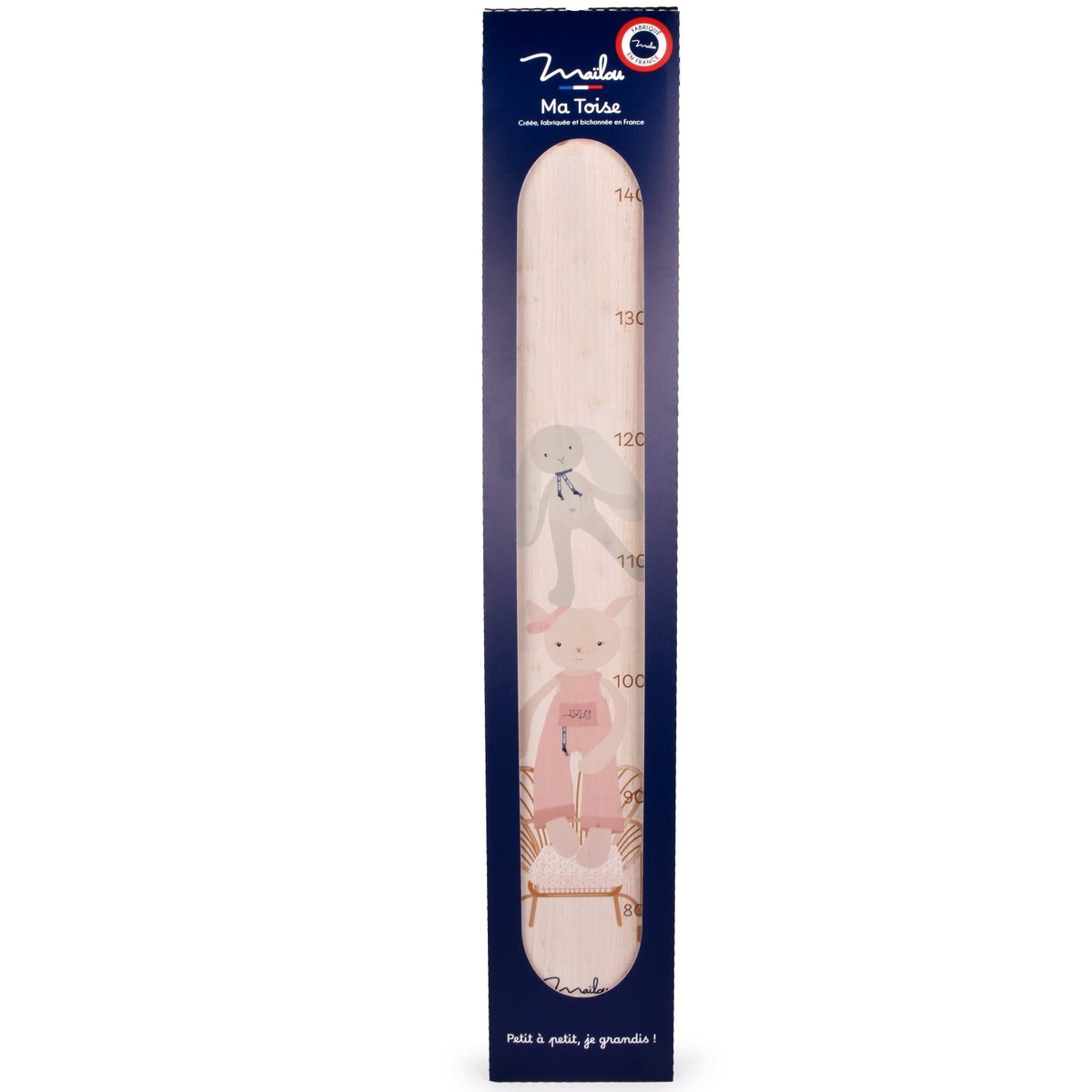 Toise en bois Souris beige, MAILOU TRADITION