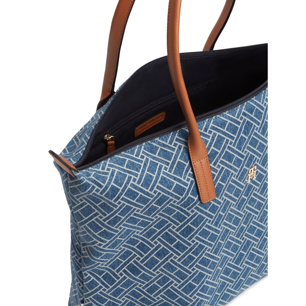 Tote Bag POPETTE DENIM FLAG blue denim, TOMMY HILFIGER