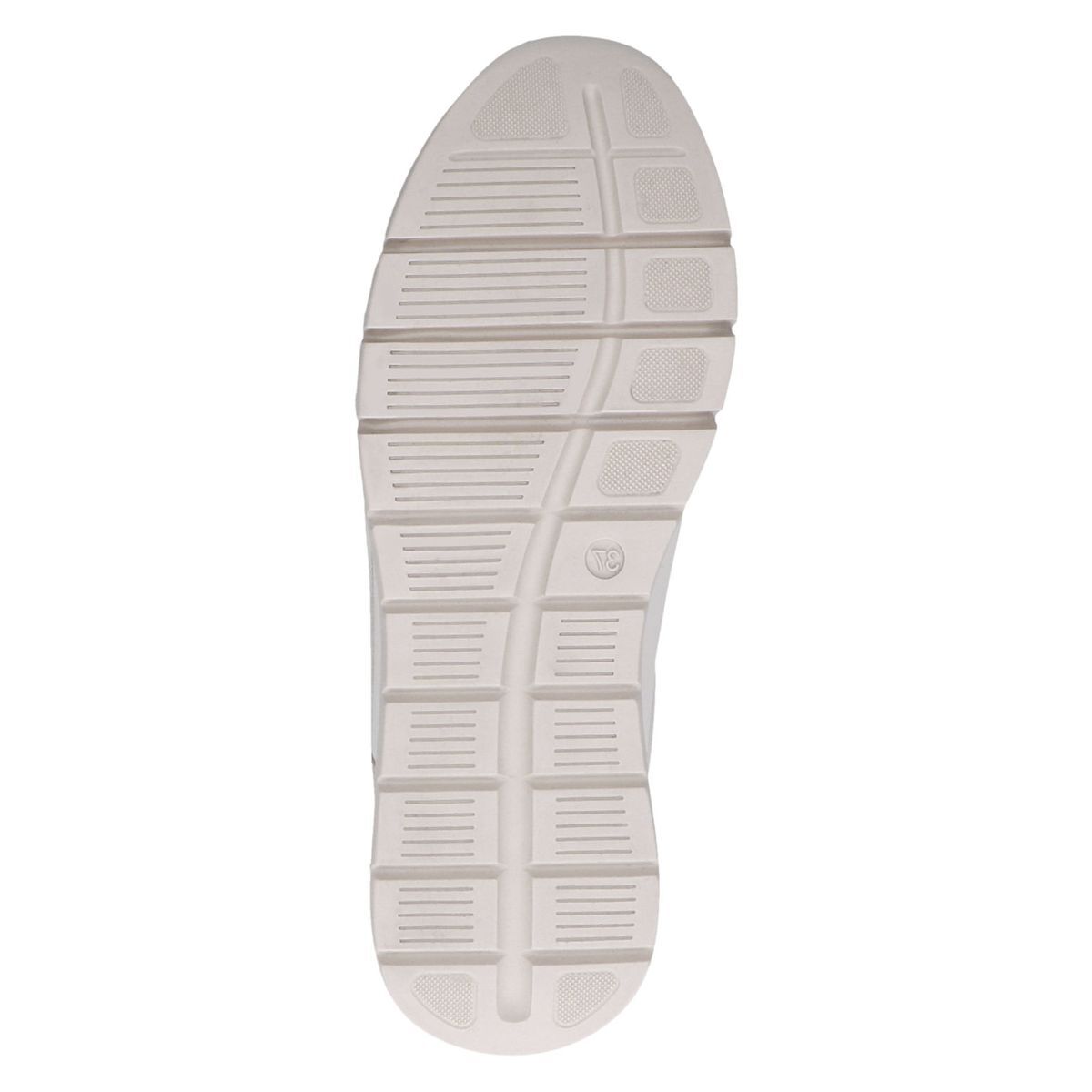 Basket en cuir blanc nacré combiné, CAPRICE