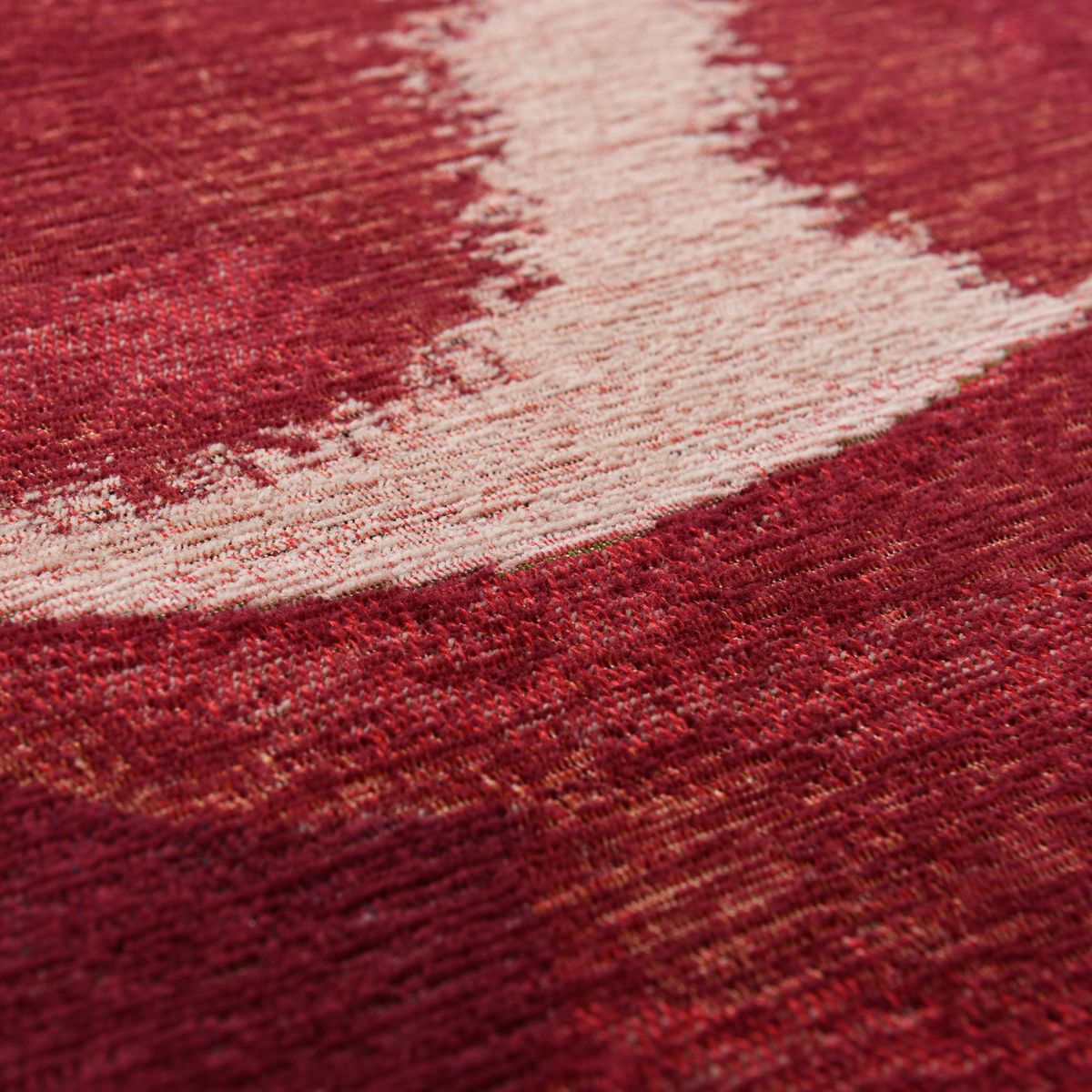 Tapis floral - FLOMI ROSE rouge, THEKO