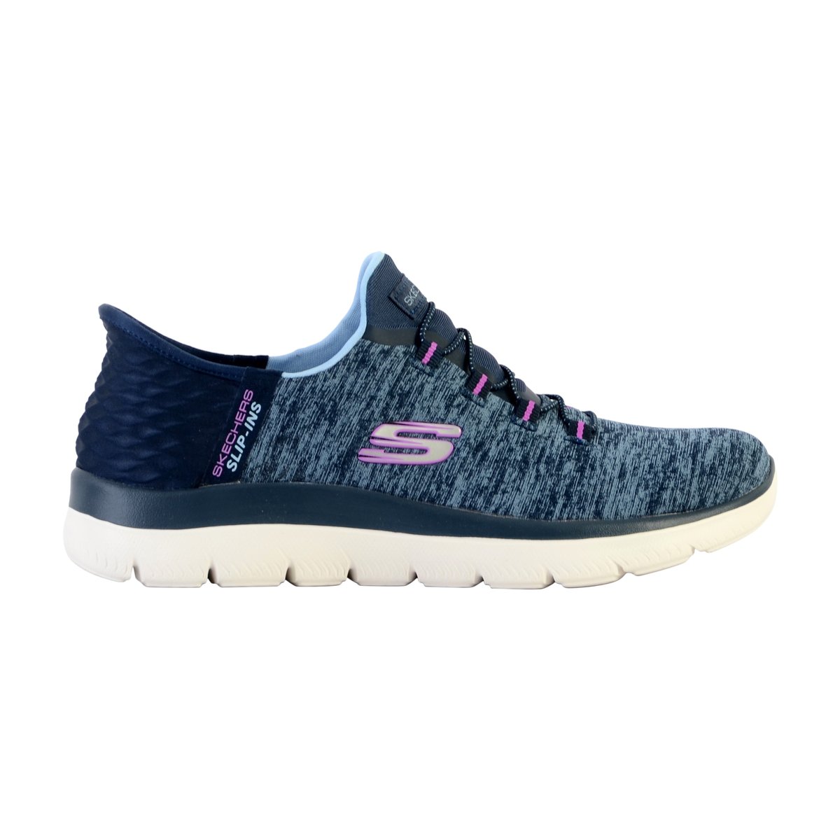 Basket Basse à Lacets Summits Dazzling Haze violet marine, SKECHERS
