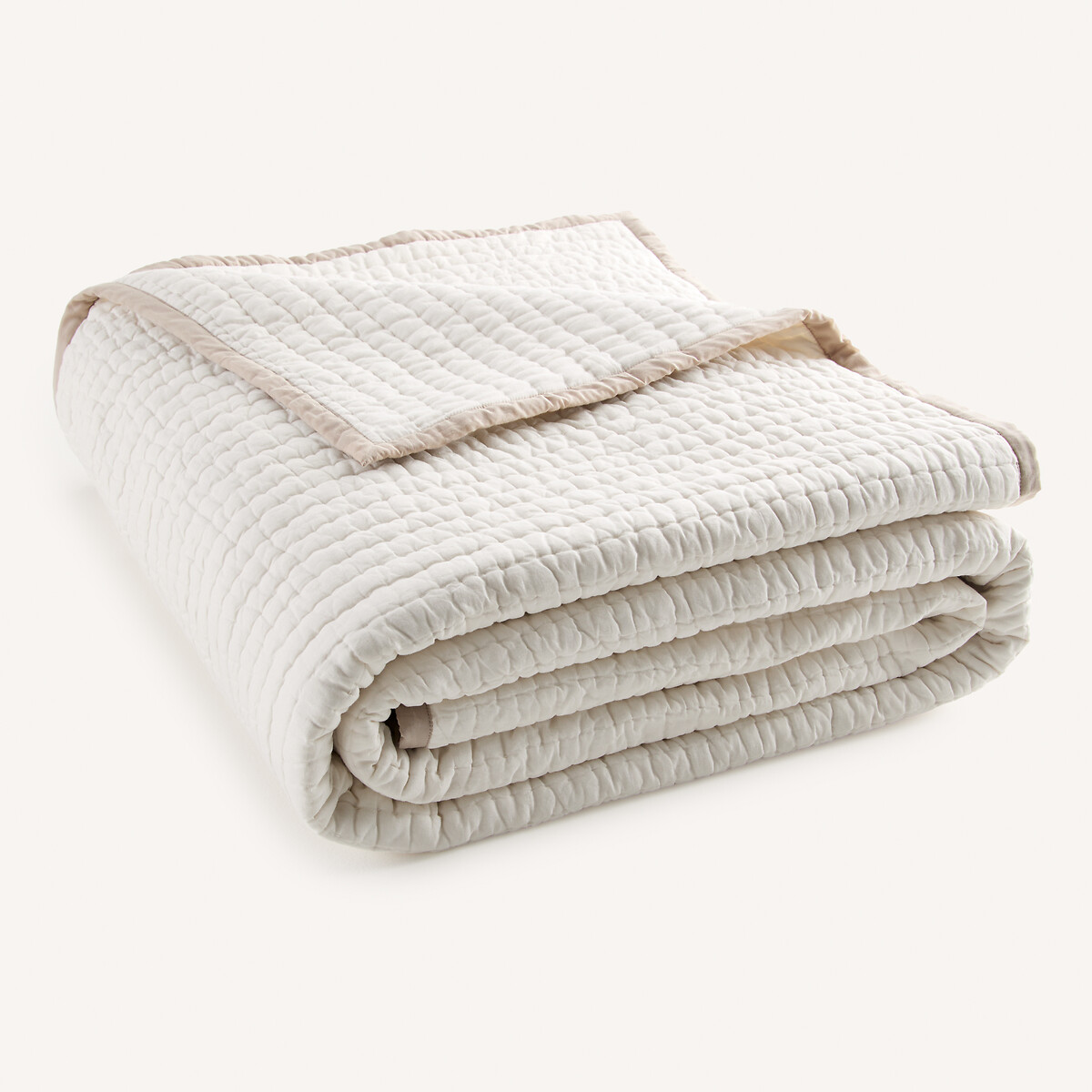 Couvre-lit en coton matelassé, CELESTINO blanc écume, AM.PM