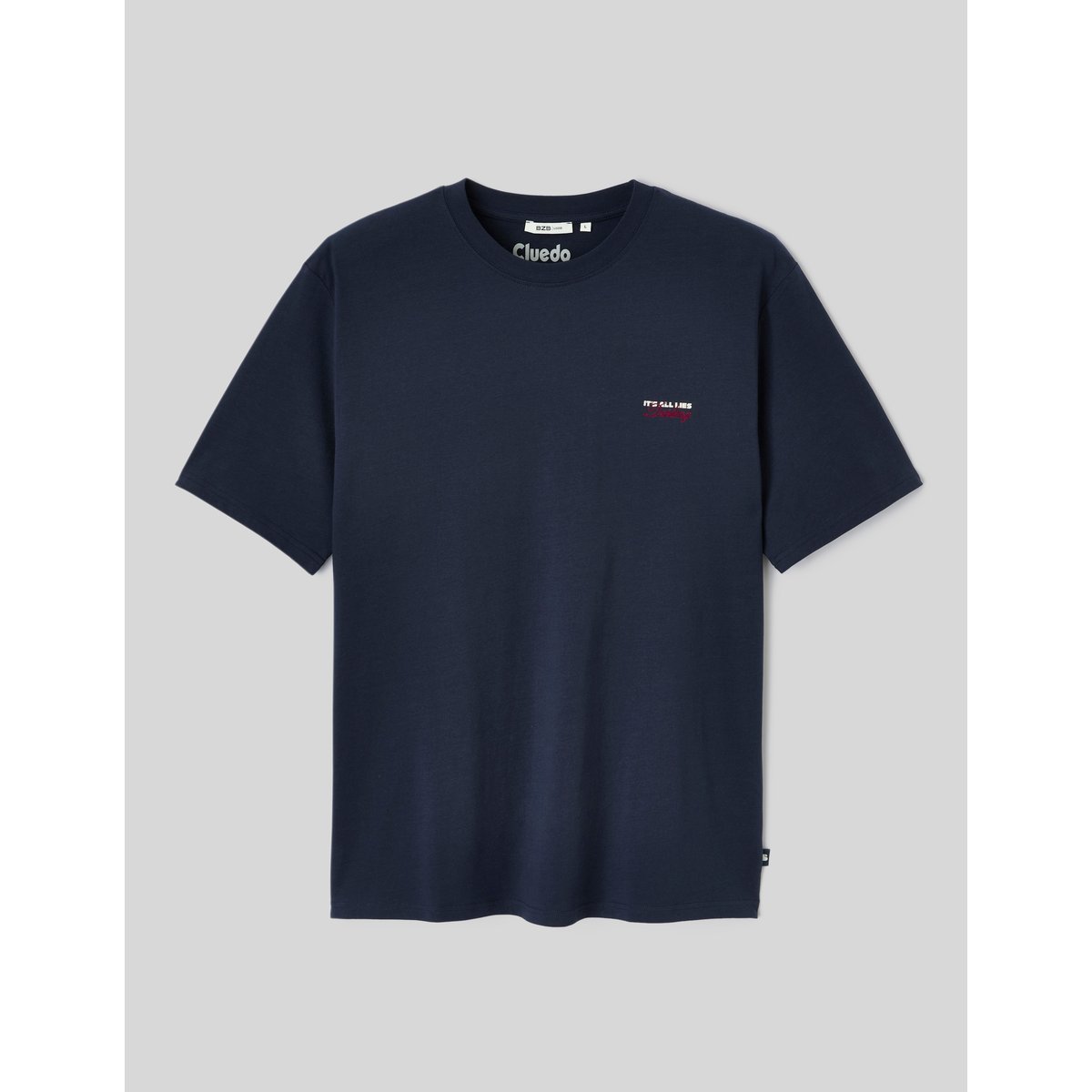 T-shirt licence cluedo bleu foncé, BZB