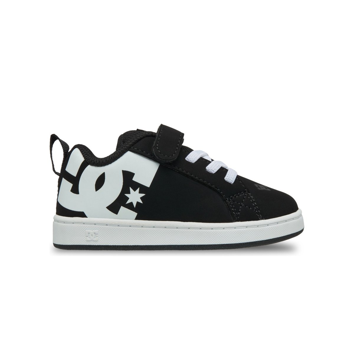 Baskets TODDLER COURT GRAFFIK. noir black/white, DC SHOES