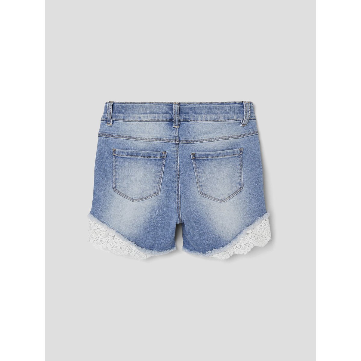 Short medium blue denim, NAME IT