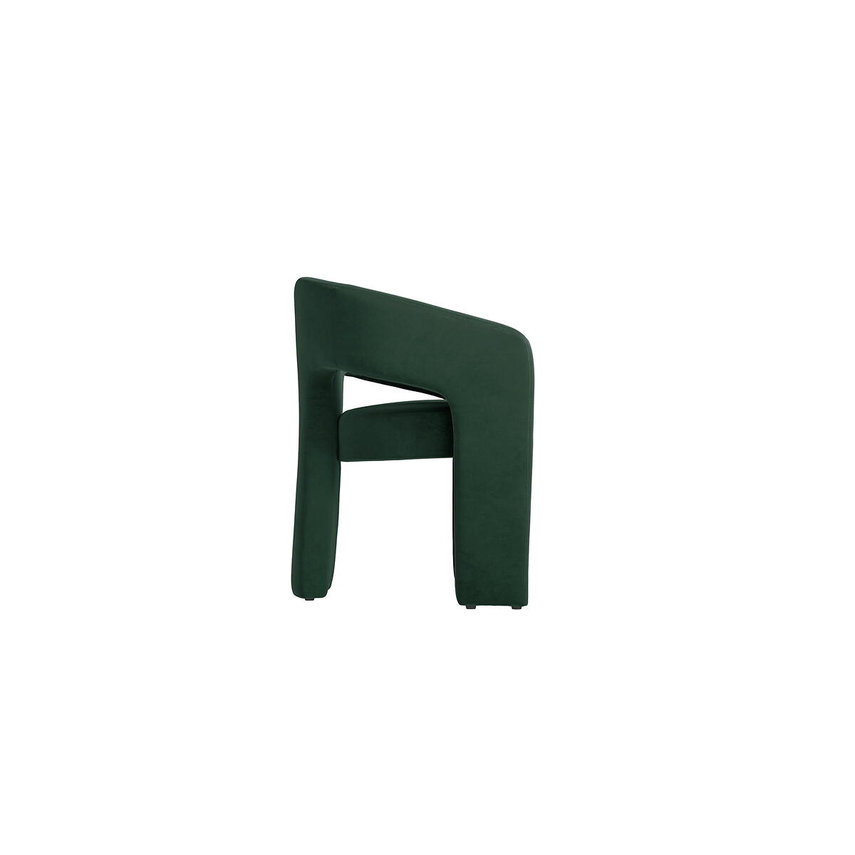 Isolde Velvet Sculptural Dining Chair forest green, SO'HOME