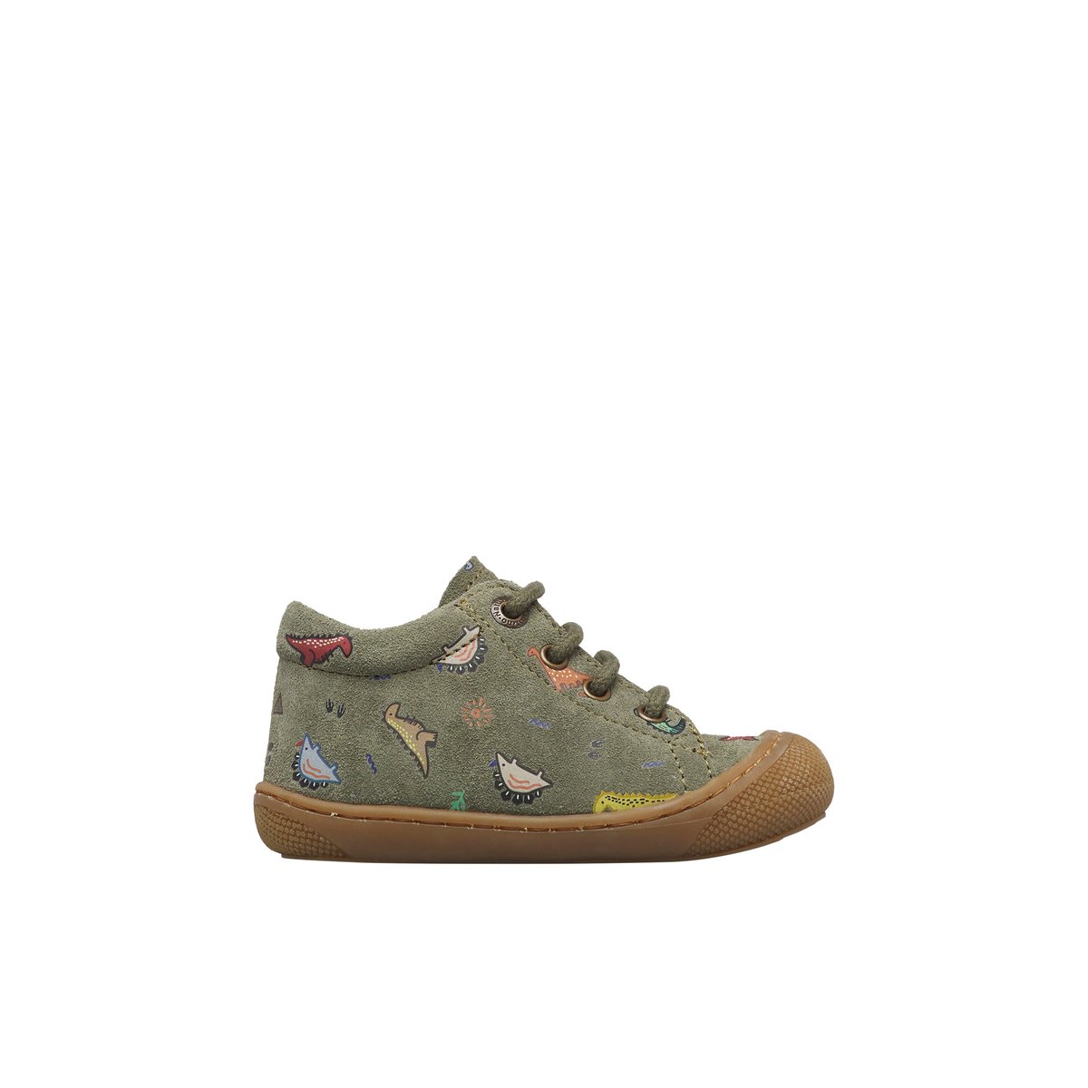 Chaussures premiers pas en suède COCOON vert-, NATURINO