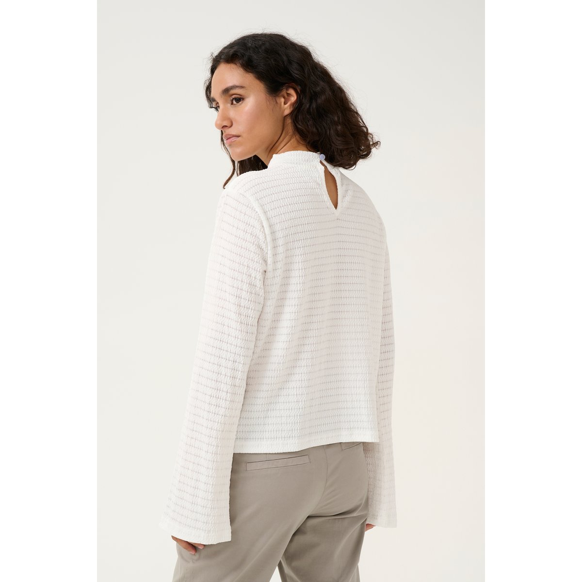 T-shirt blanc chalk, KAFFE