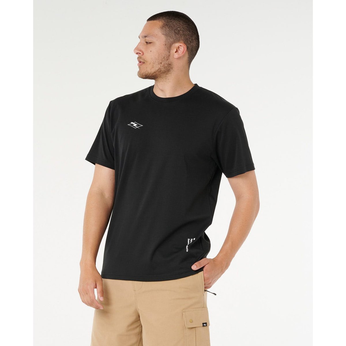 T-shirt VAPORCOOL MF LOGO black, RIP CURL