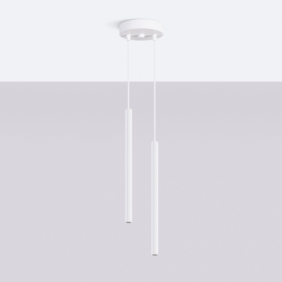 Suspension Acier Blanc G9 2 Arche blanc, EDEN