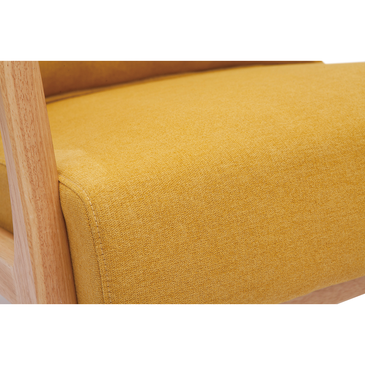 Fauteuil scandinave DERRY jaune, MILIBOO