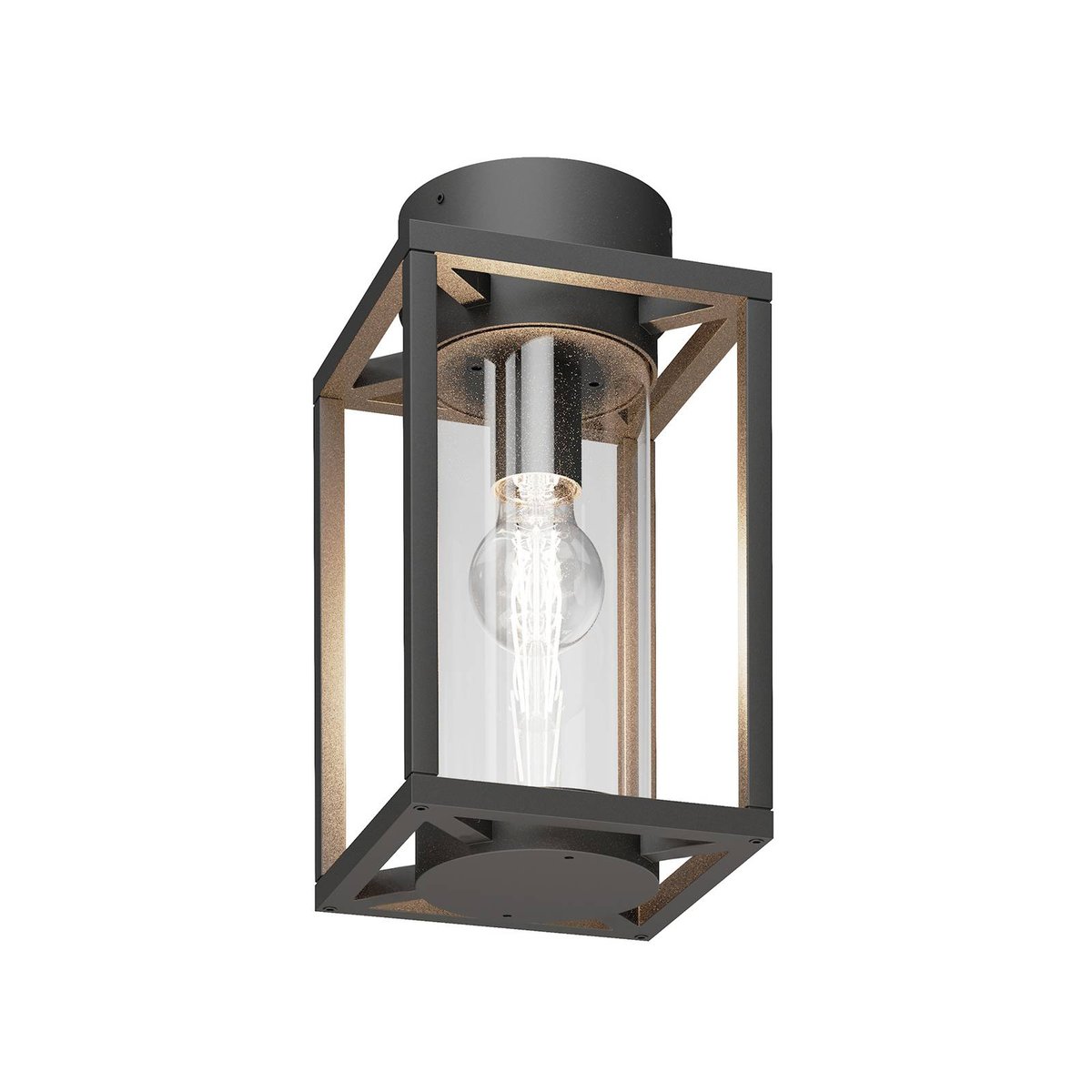 Plafonnier en aluminium moderne, Ferda anthracite, LUCANDE